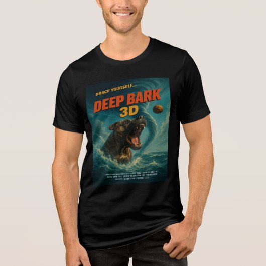 Deep Bark 3D: zet je schrap Tri-Blend Shirt (Voorkant)