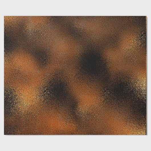 Deep Black Gold Glass Ice Glam Cadeaupapier (Vlak)