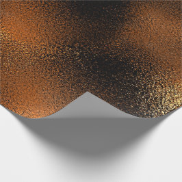 Deep Black Gold Glass Ice Glam Cadeaupapier