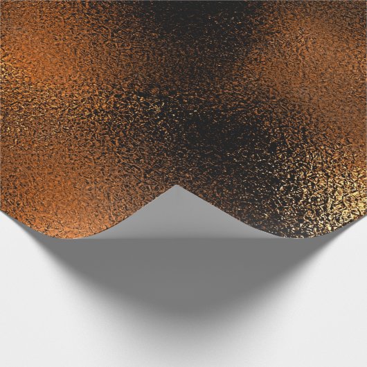 Deep Black Gold Glass Ice Glam Cadeaupapier (Hoek)