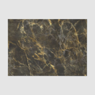 Deep Black & Gold Marble Tissue Paper Tissuepapier