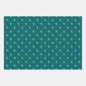 Deep Blauwgroen Blue Silver Green Turquoise Blue S Inpakpapier Vel (Voorkant 2)