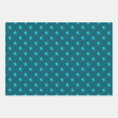 Deep Blauwgroen Blue Silver Green Turquoise Blue S Inpakpapier Vel (Voorkant)