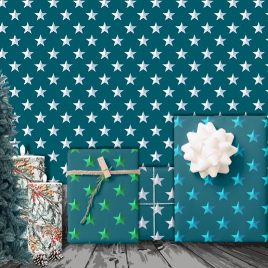 Deep Blauwgroen Blue Silver Green Turquoise Blue S Inpakpapier Vel