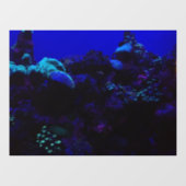 Deep Blue Aquarium scene window cling Raamsticker (Vel)
