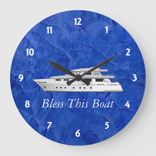 Deep Blue Bless Deze klokklok Grote Klok (Voorkant)