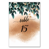 Deep Blue Bloemen Elegante herfst bruiloft Kaart (Voorkant)