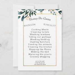 Deep Blue Bloemen Elegante herfst bruiloft Kaart