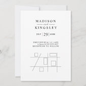 Deep Blue Bloemen Elegante herfst bruiloft Kaart (Achterkant)