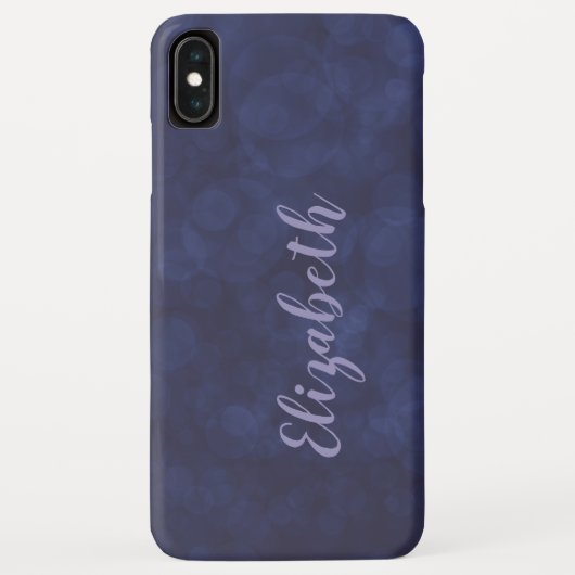 Deep Blue Bokeh Case-Mate iPhone XS Max Hoesje (Achterkant)