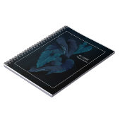 Deep Blue Botanical Dreams Spiral Notitieboek (Linkerzijde)