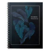 Deep Blue Botanical Dreams Spiral Notitieboek (Voorkant)
