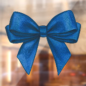 Deep Blue Bow Window Decal (Vel 2)