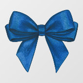 Deep Blue Bow Window Decal (Vel)