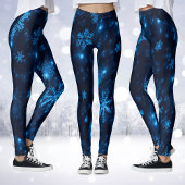 Deep Blue & Bright Sneeuwvlokken Leggings