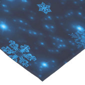 Deep Blue & Bright Sneeuwvlokken Tafelloper (Hoek)