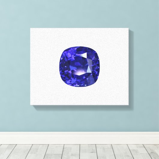 Deep Blue Canvas Afdruk (Insitu (Houten vloer))