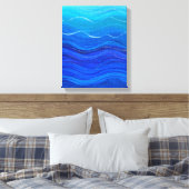 Deep Blue Canvas Afdruk (Insitu (Slaapkamer))