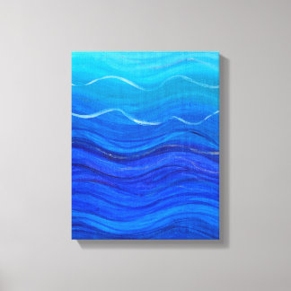 Deep Blue Canvas Afdruk