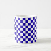 Deep blue checkered  koffiemok (Center)