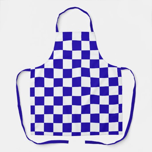 Deep blue checkered  schort (Voorkant)