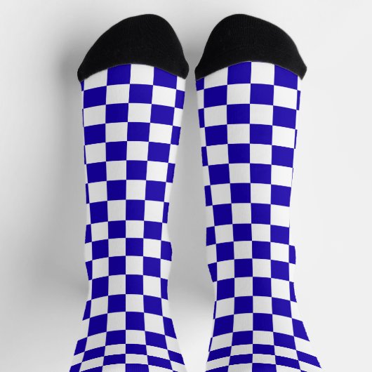 Deep blue checkered  sokken (Top)