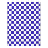 Deep blue checkered  tafelkleed (Voorkant)