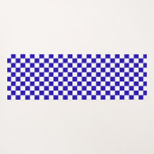 Deep blue checkered  yogamat (Achterkant (horizontaal))
