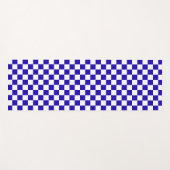 Deep blue checkered  yogamat (Voorkant (horizontaal))