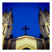 Deep blue cross perfect poster (Voorkant)