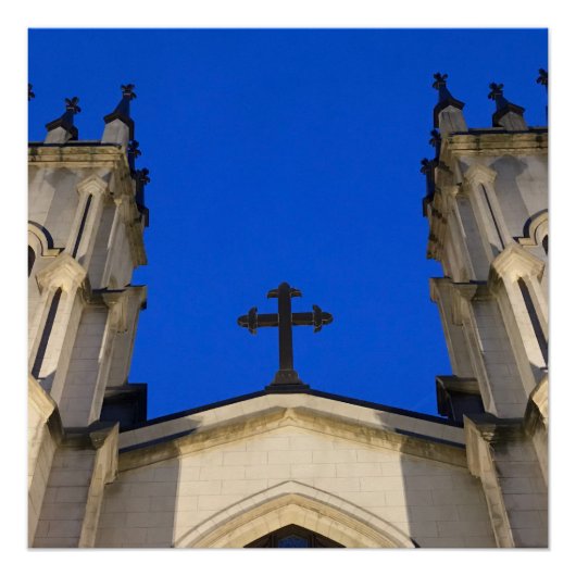 Deep blue cross poster (Voorkant)