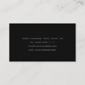 Deep Blue Curves Car Front Visitekaartje (Achterkant)