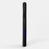 Deep Blue  Damask Case-Mate iPhone Case (Achterkant/rechts)