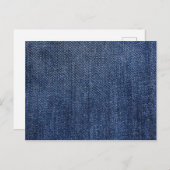 Deep Blue Denim Print Briefkaart (Voorkant / Achterkant)