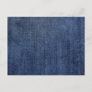 Deep Blue Denim Print Briefkaart