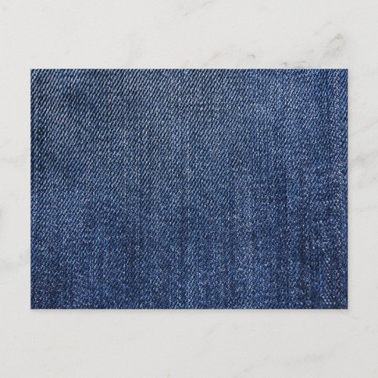 Deep Blue Denim Print Briefkaart (Voorkant)