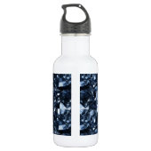 Deep Blue Diamond Effect Waterfles (Achterkant)