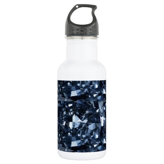 Deep Blue Diamond Effect Waterfles (Voorkant)