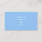 Deep Blue Dreams Business/Profile Card Visitekaartje (Achterkant)