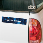 Deep Blue en Bright Snowflakes Bumpersticker (Op Truck)