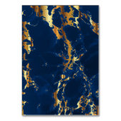 Deep Blue en Gold Marble - Plaatskaarten Kaart (Achterkant)