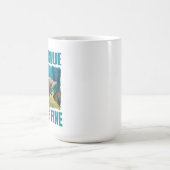 Deep Blue en het gevoel van fijne zeemeermin en do Koffiemok (Center)