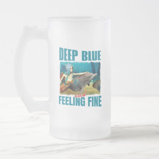 Deep Blue en het gevoel van fijne zeemeermin en do Matglas Bierpul (Links)