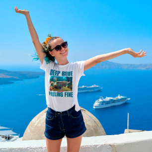 Deep Blue en het gevoel van fijne zeemeermin en do Tri-Blend Shirt