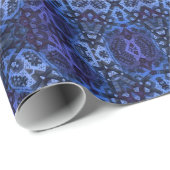 Deep Blue en Paarse Twilight Mandala Cadeaupapier (Rol Hoek)