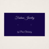 Deep Blue en "Silver" Stud die Display Kaart verdi (Voorkant)