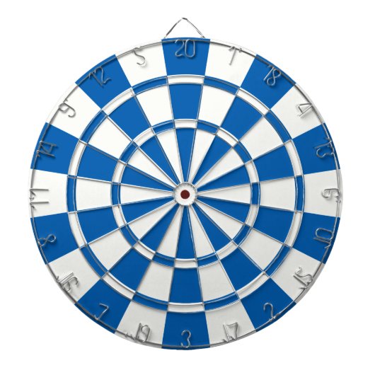 Deep Blue en White Dartbord (Voorkant)