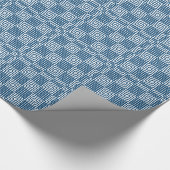 Deep Blue en White Japans print Cadeaupapier (Hoek)