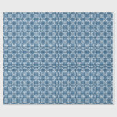 Deep Blue en White Japans print Cadeaupapier (Vlak)
