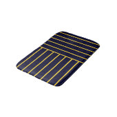 Deep Blue en Yellow Stripes Badmat (Gekanteld)